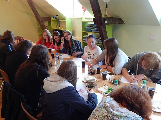 Grafika #2: Warsztaty literackie w Bibliotece Miejskiej w Lęborku.