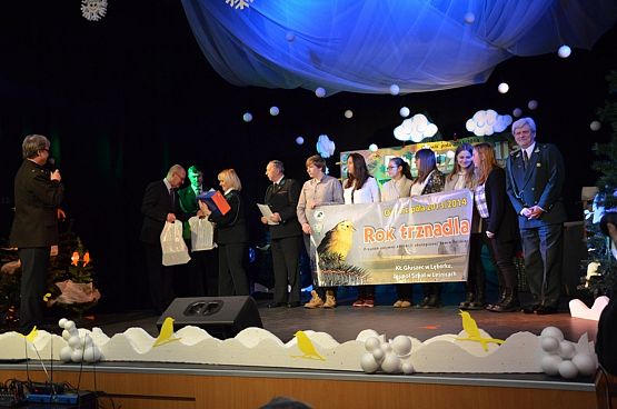 Grafika #8: Finał Regionalny w Człuchowie Ogólnopolskiego Programu Ekologicznego Ożywić Pola 2013/2014-Rok trznadla pod patronatem Polskiego Związku Łowieckiego i miesięcznika Łowiec Polski- 4 marzec 2015r.