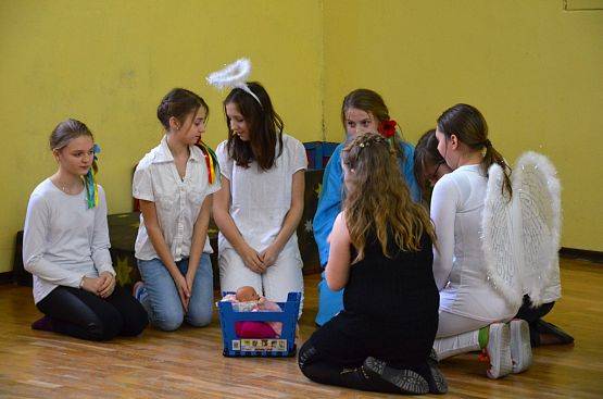 Grafika #5: 28.I.2015 wstęp artystyczne w Szkole Podstawowej nr.6 w Gdyni