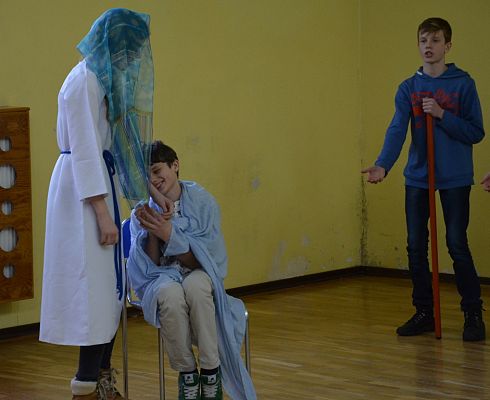 Grafika #14: 28.I.2015 wstęp artystyczne w Szkole Podstawowej nr.6 w Gdyni